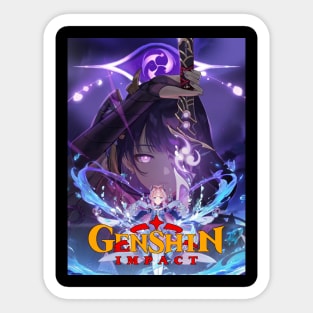 Genshin Impact Raiden Shogun Sticker